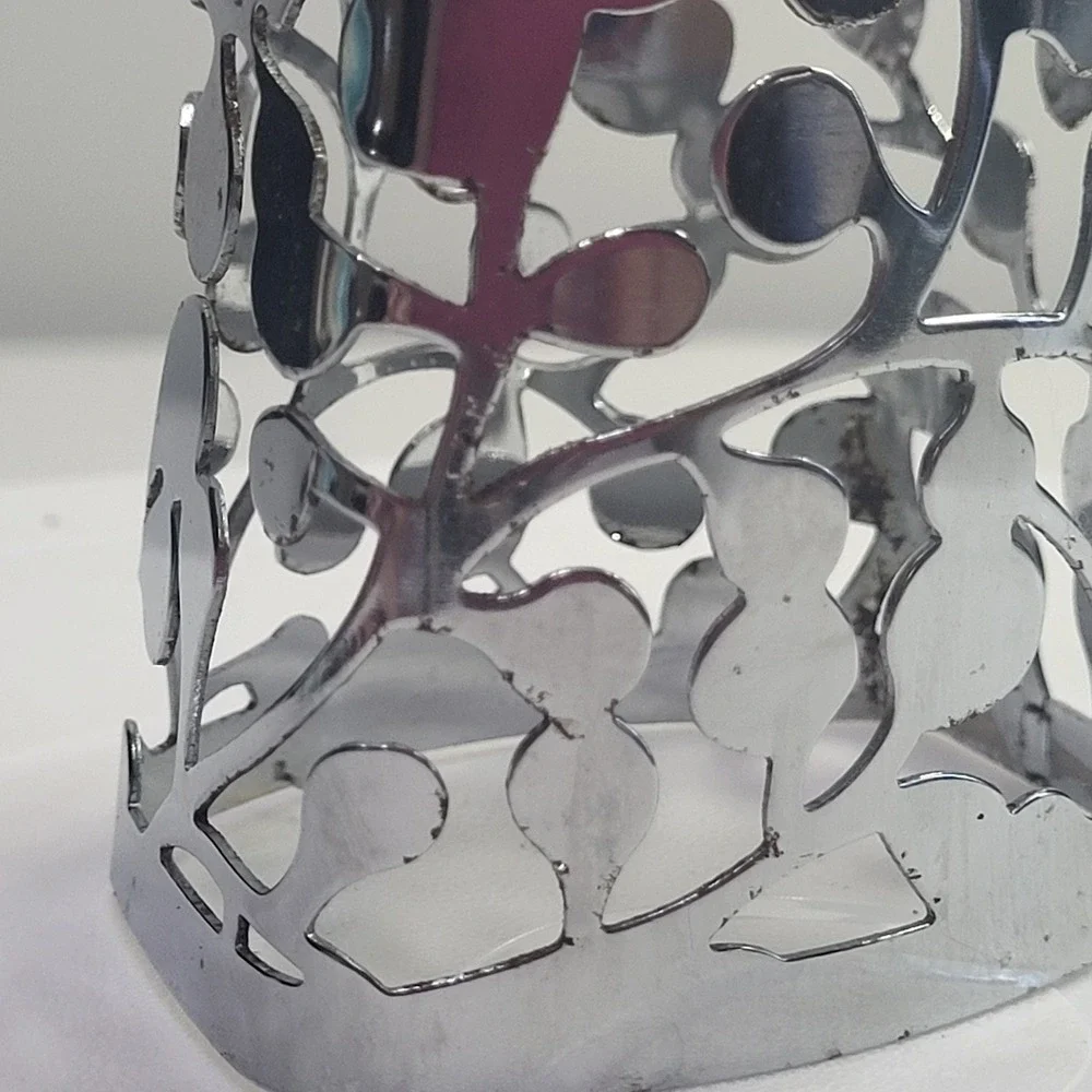 Bath & Body Works Soap Sleeve Silver Leaf Botanical Decorative Holder
